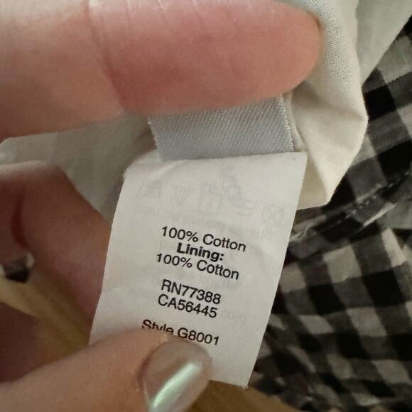 MADEWELL Gingham Flutter Sleeve Mini Dress 0 - Picture 8 of 8